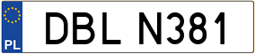 Trailer License Plate